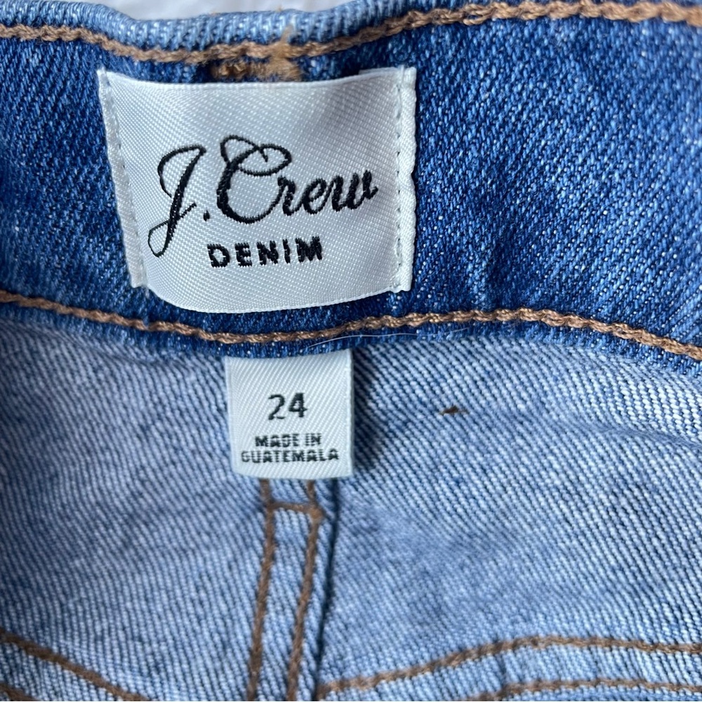 J. Crew Button Front Denim Jean Mini Skirt - Picture 3 of 9